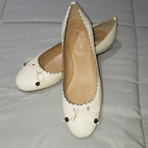 lauren ralph lauren glennie bow flats